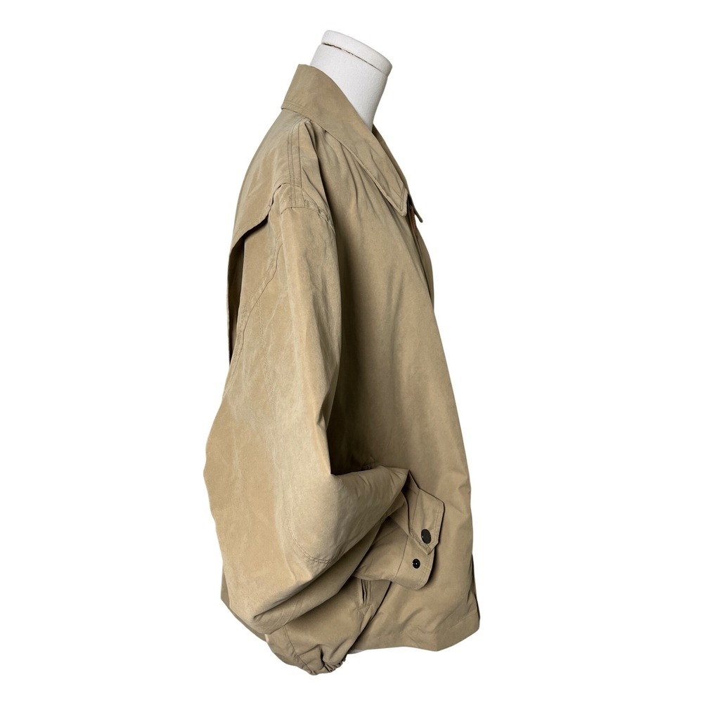London Fog Men XL‎ Beige Tan Jacket Zip Front Lightweight Harrington Casual Coat - Picture 2 of 14